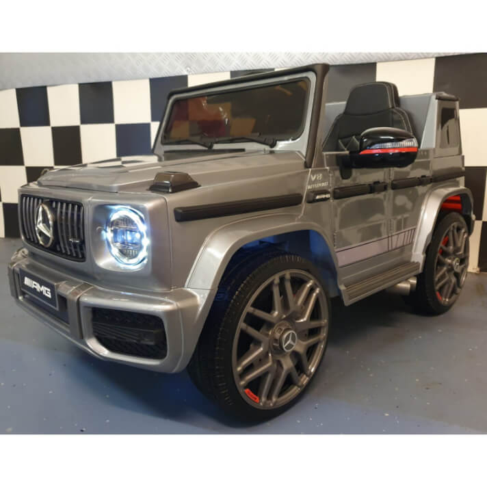 coche-electrico-gris-metalizado-mercedes-benz-g63-12v-cars4kids 4