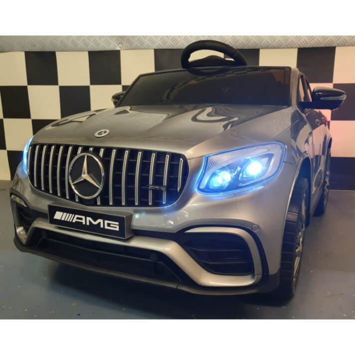 coche-electrico-plata-metalizado-mercedes-benz-glc-amg-12v-cars4kids 6