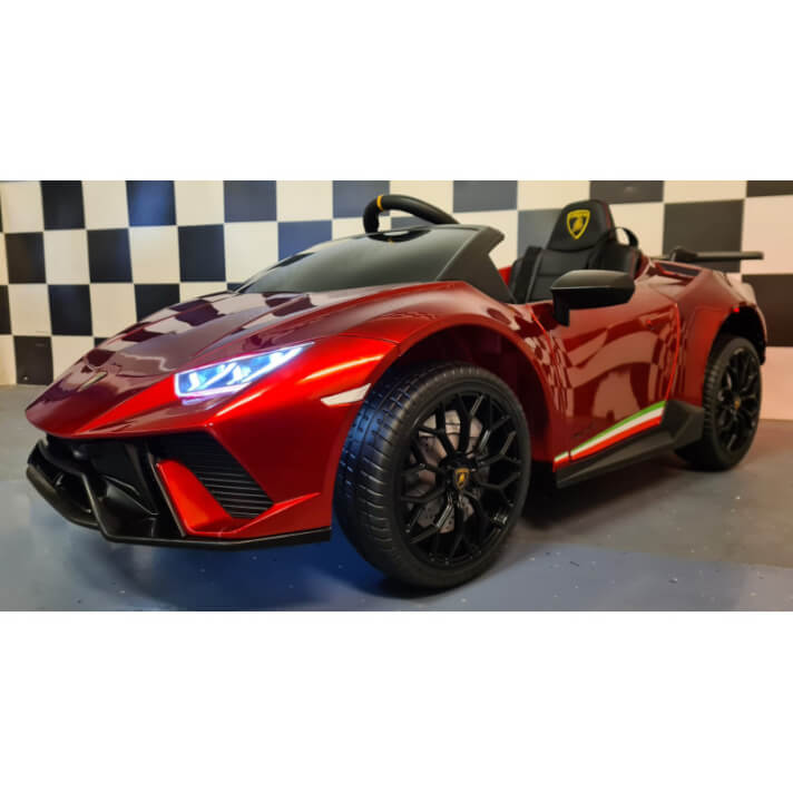 coche-electrico-rojo-metalizado-lamborghini-huracan-12v-cars4kids 5